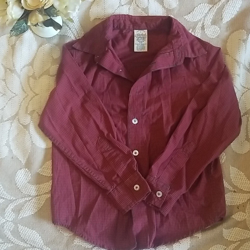 A37-FADED GLORY: SIZE 4-5 BOY BUTTON DOWN - Picture 1 of 1